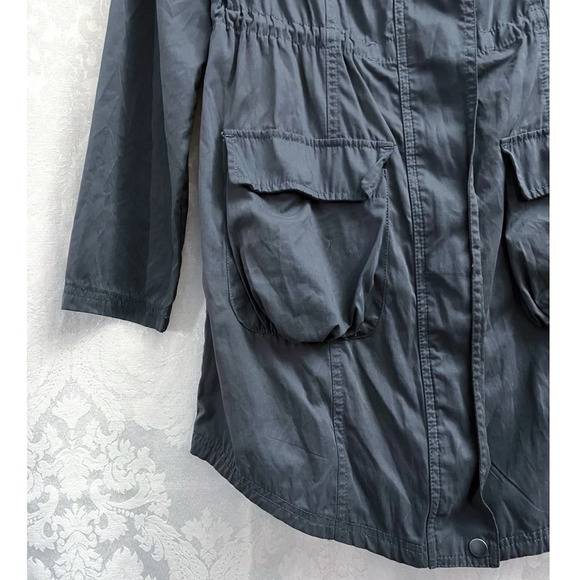 Mossimo Supply Co. Women’s Hooded Utility Cargo Jacket Size S GUC Lightweight - Picture 4 of 8